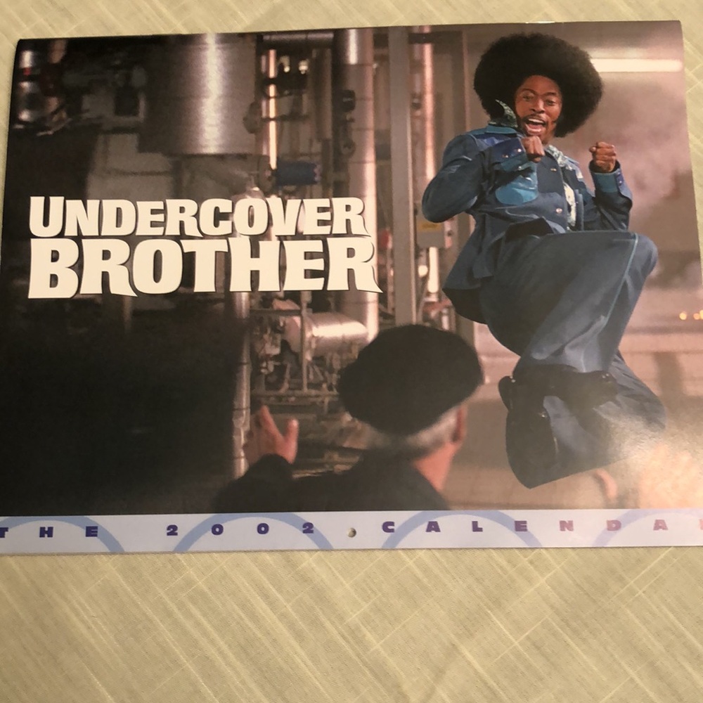 UNDERCOVER BROTHER MOVIE PROMO CALENDAR 2002 UNIVERSAL PICTURES COMEDY - #526